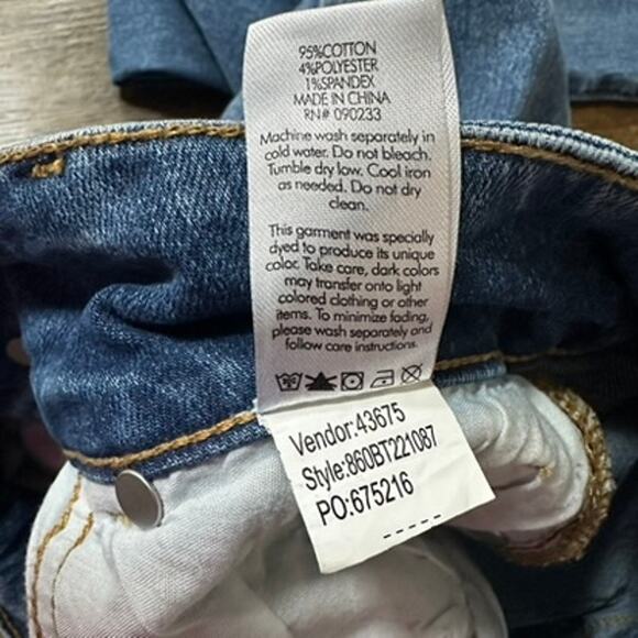 PACSUN Jrs sz 23 Low Rise Bootcut raw edge Jeans - Picture 10 of 11